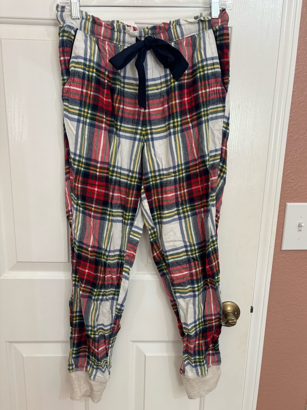 Aerie Plaid Jogger-Style Pajama Pants - Picture 1 of 6